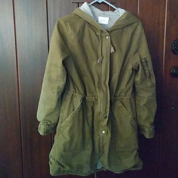 Lush Jackets & Blazers - Lush Green Hooded Jacket